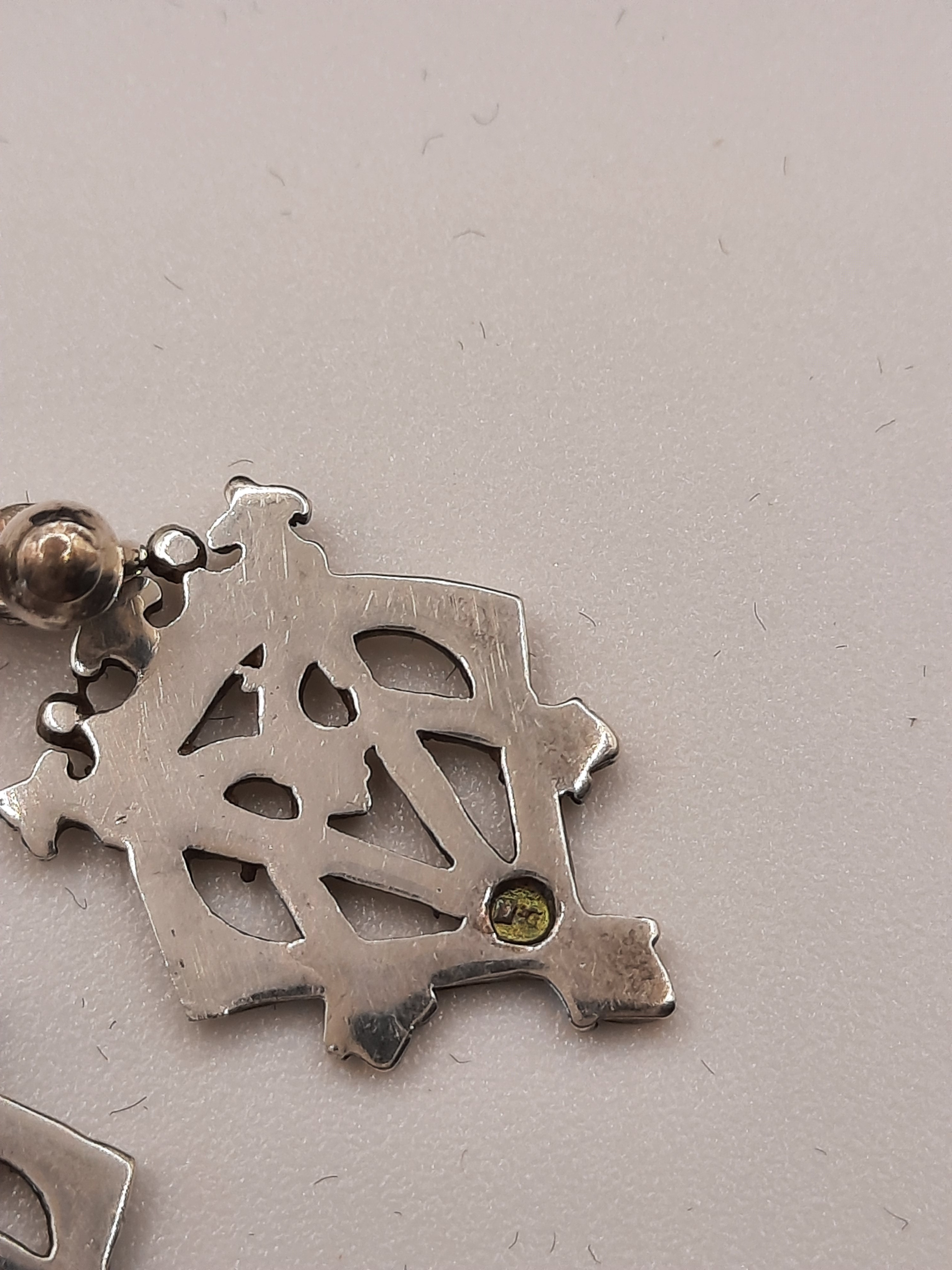 Ortak Sterling Silver Luckenbooth Drop Earrings