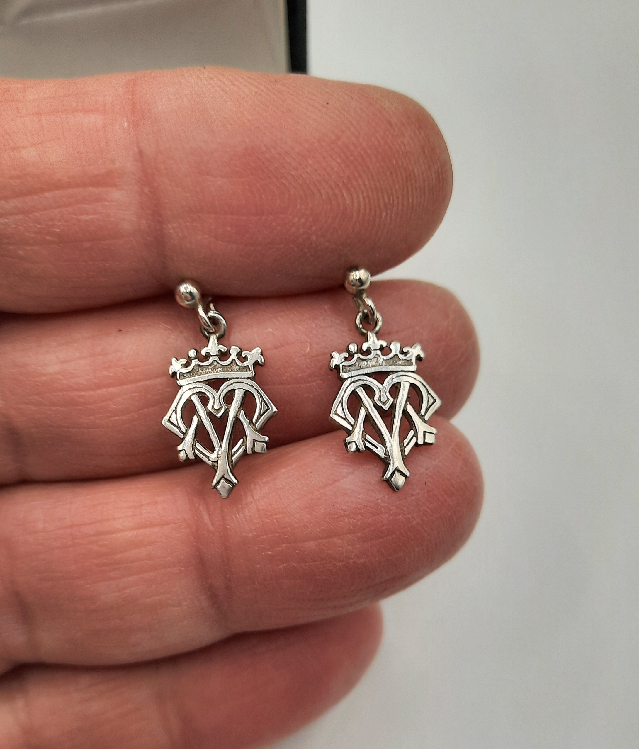 Ortak Sterling Silver Luckenbooth Drop Earrings