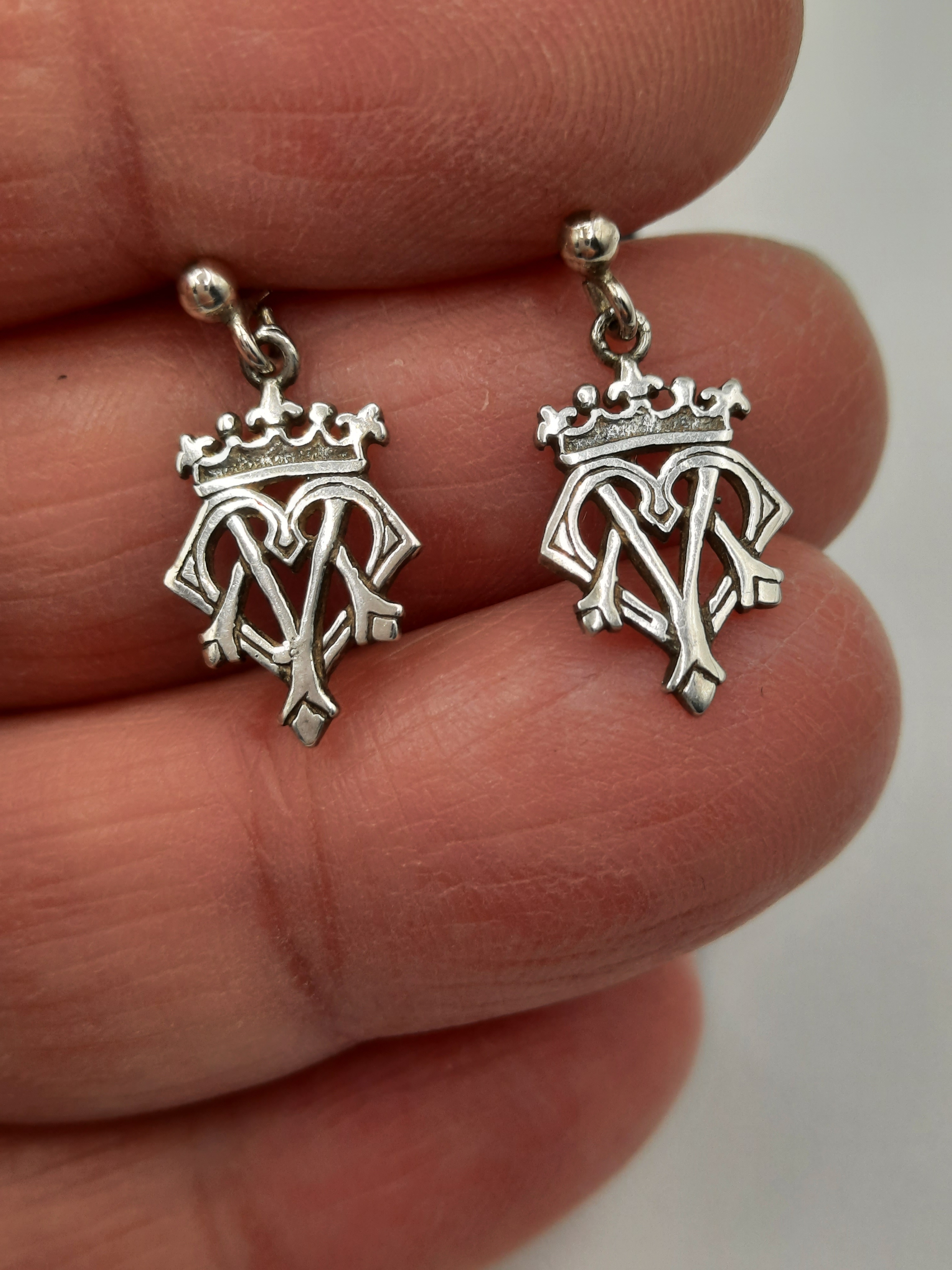 Ortak Sterling Silver Luckenbooth Drop Earrings