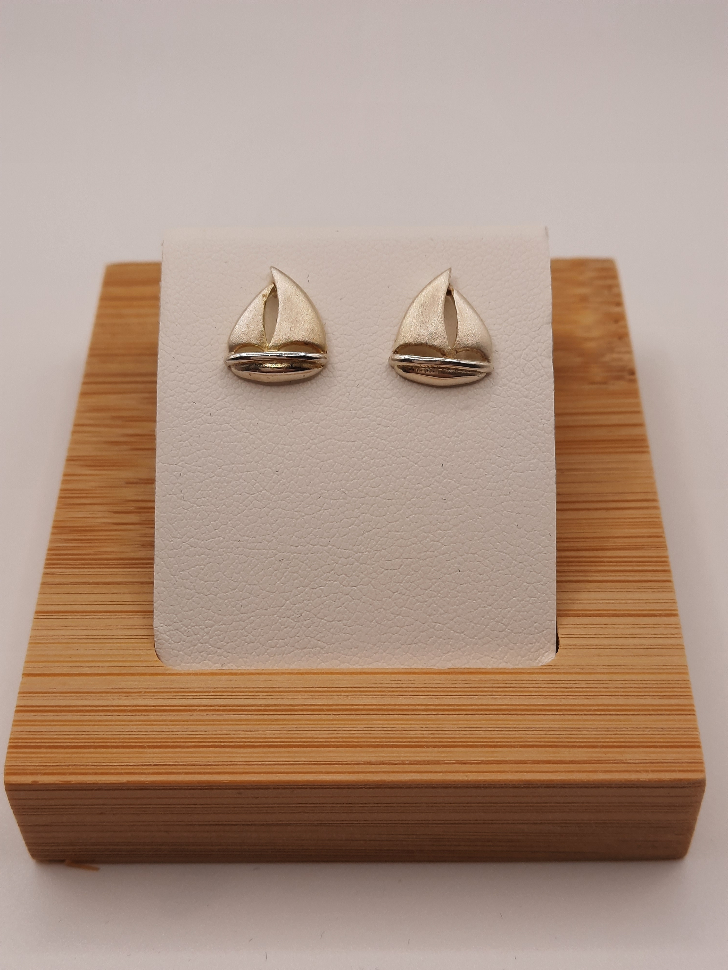 Sterling Silver Sailing Boat Stud Earrings