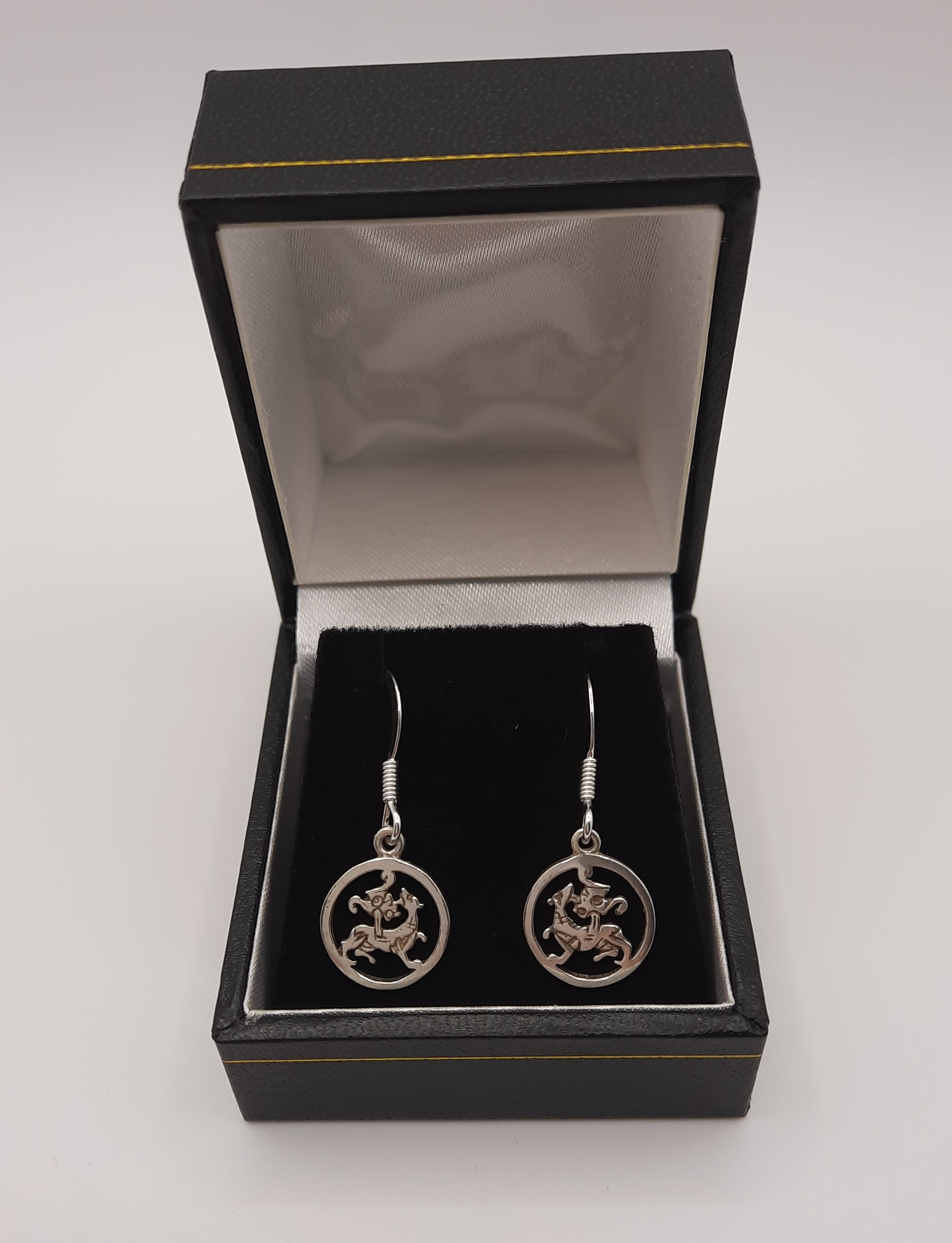 ORTAK Maeshowe Dragon Drop Earrings in Sterling Silver