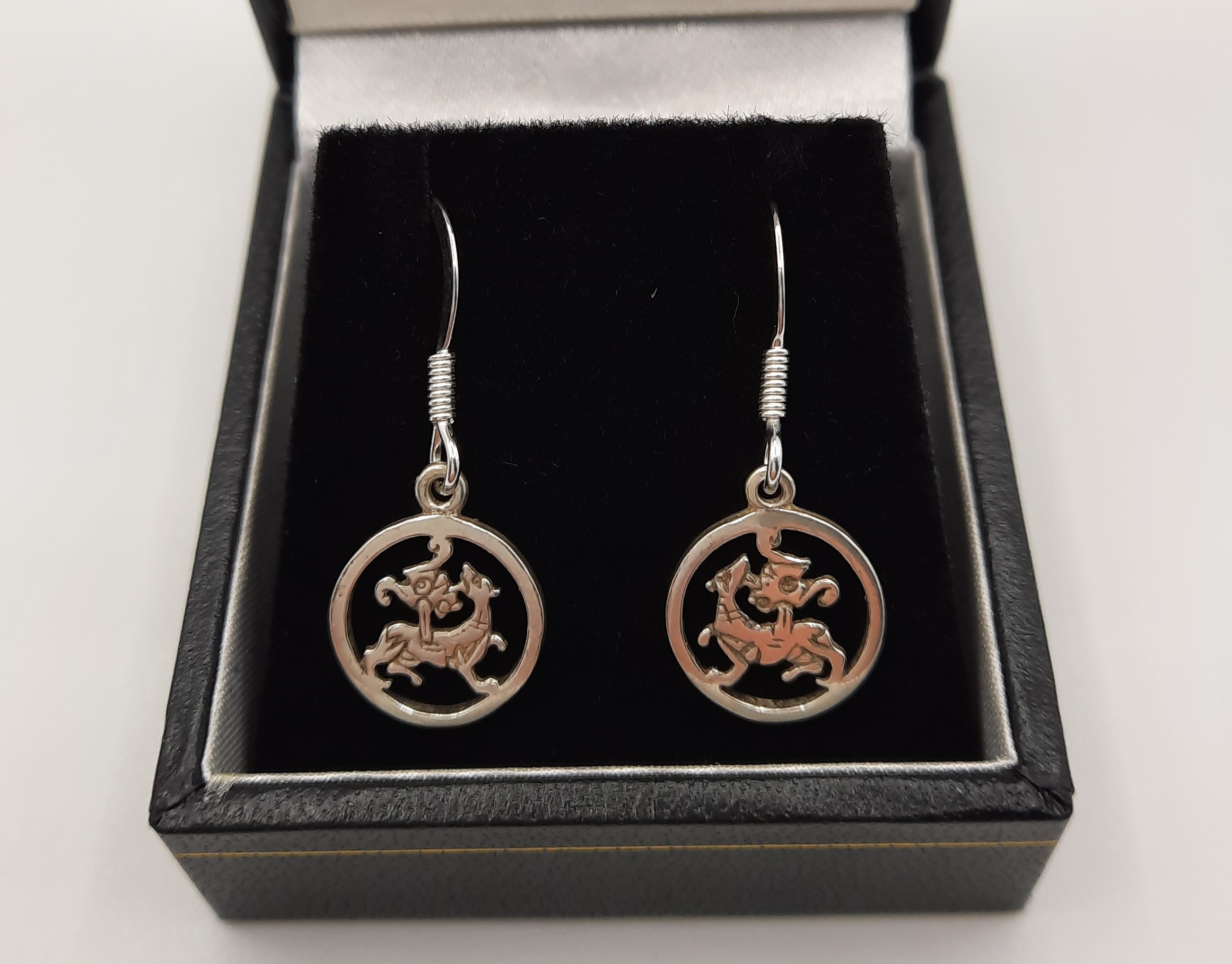 ORTAK Maeshowe Dragon Drop Earrings in Sterling Silver