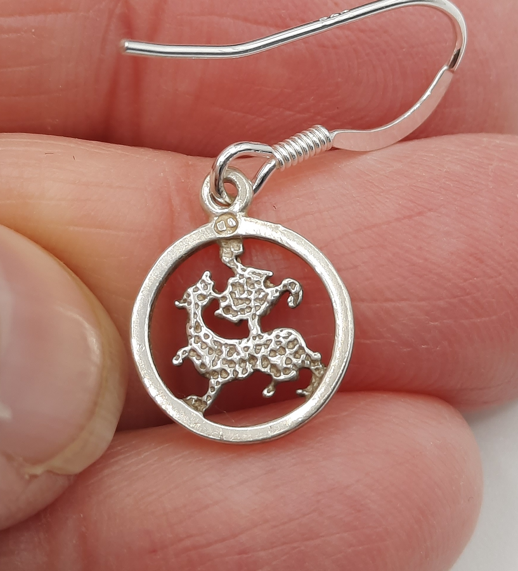 ORTAK Maeshowe Dragon Drop Earrings in Sterling Silver