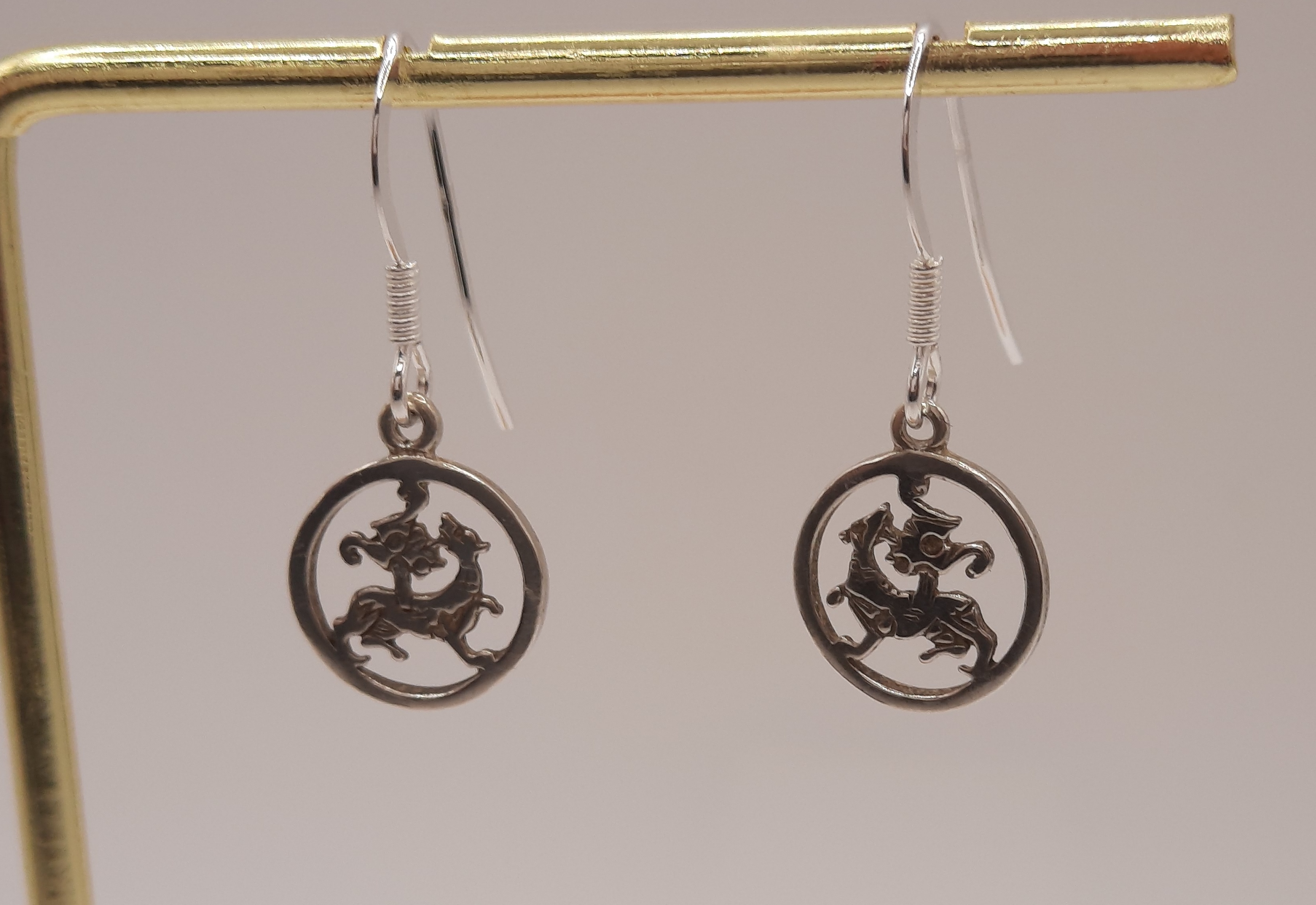 ORTAK Maeshowe Dragon Drop Earrings in Sterling Silver