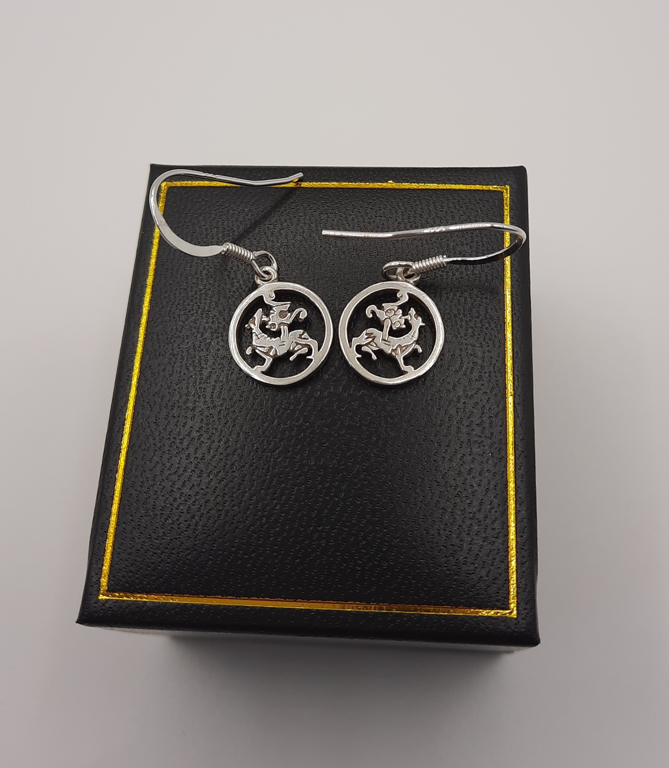 ORTAK Maeshowe Dragon Drop Earrings in Sterling Silver