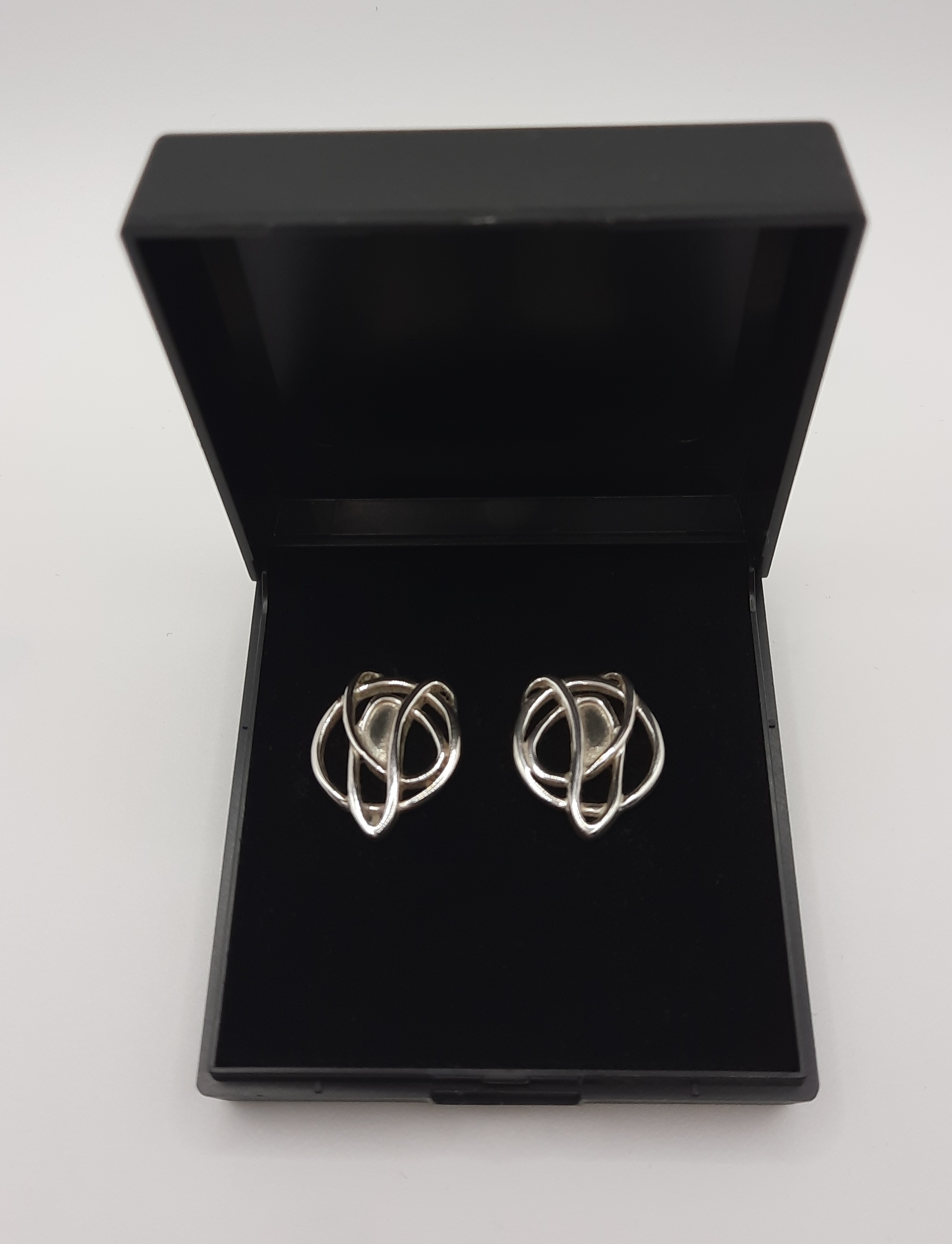 Vintage Stud Earrings in Sterling Silver by Carrick - Hallmarked