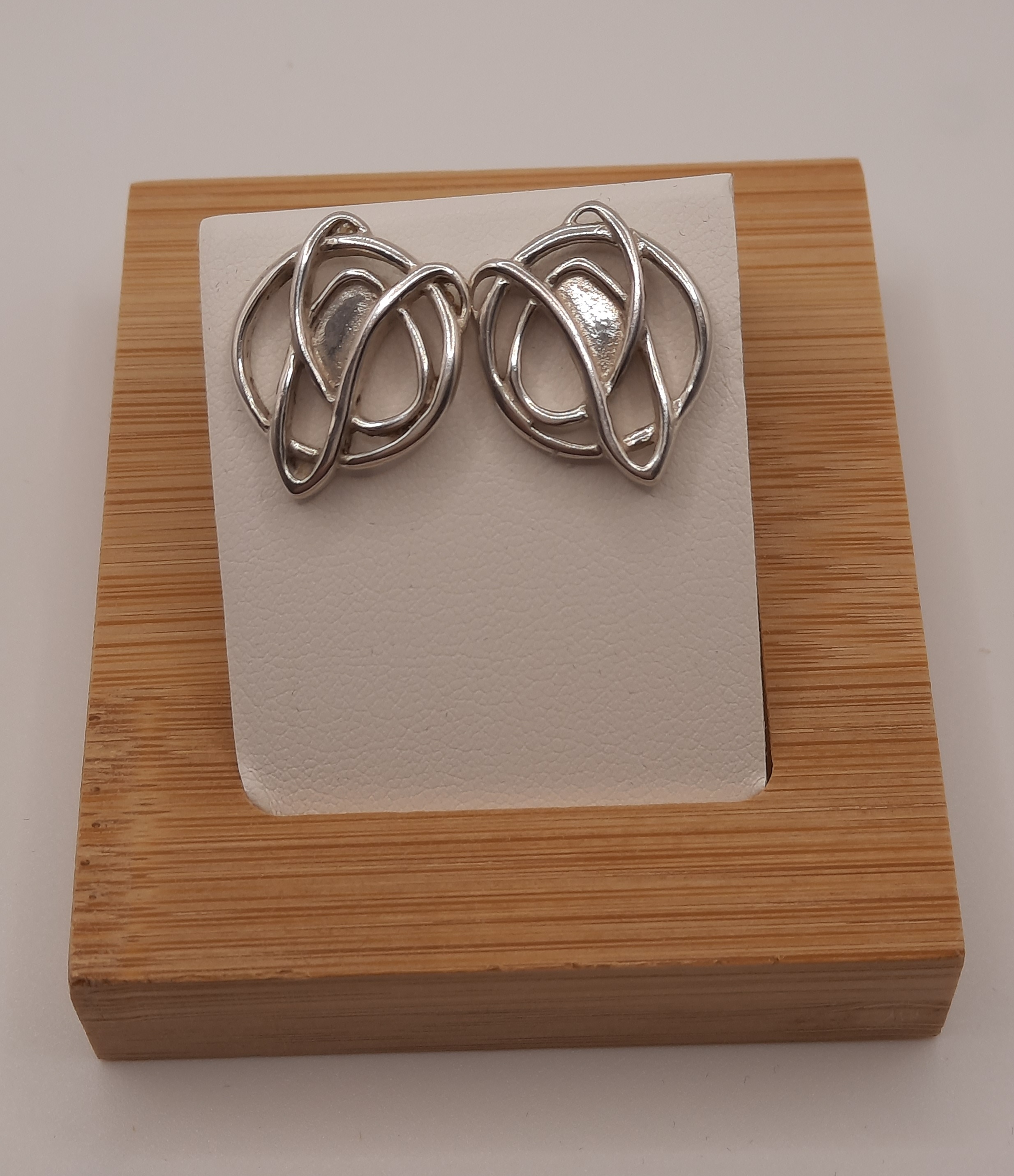 Vintage Stud Earrings in Sterling Silver by Carrick - Hallmarked