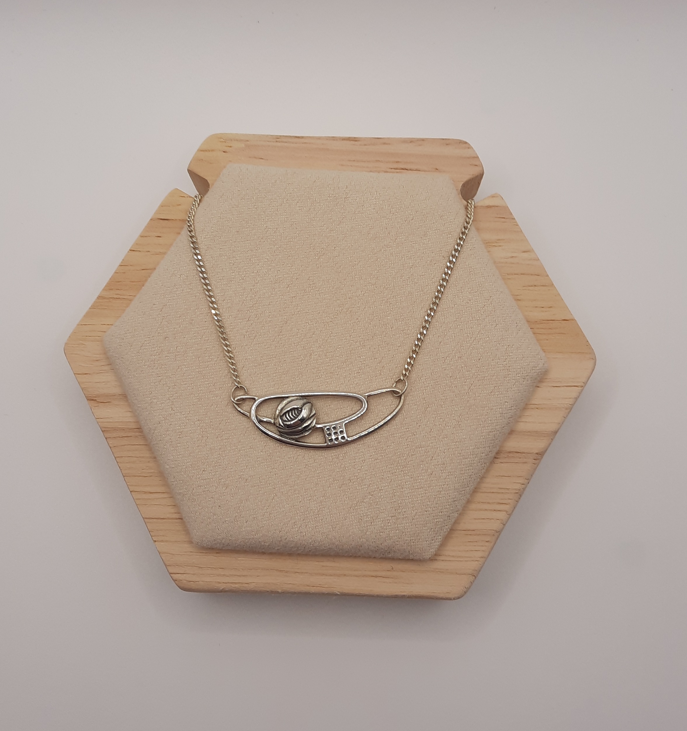 Ortak Sterling Silver Necklace in Rennie Mackintosh Design in Original Box