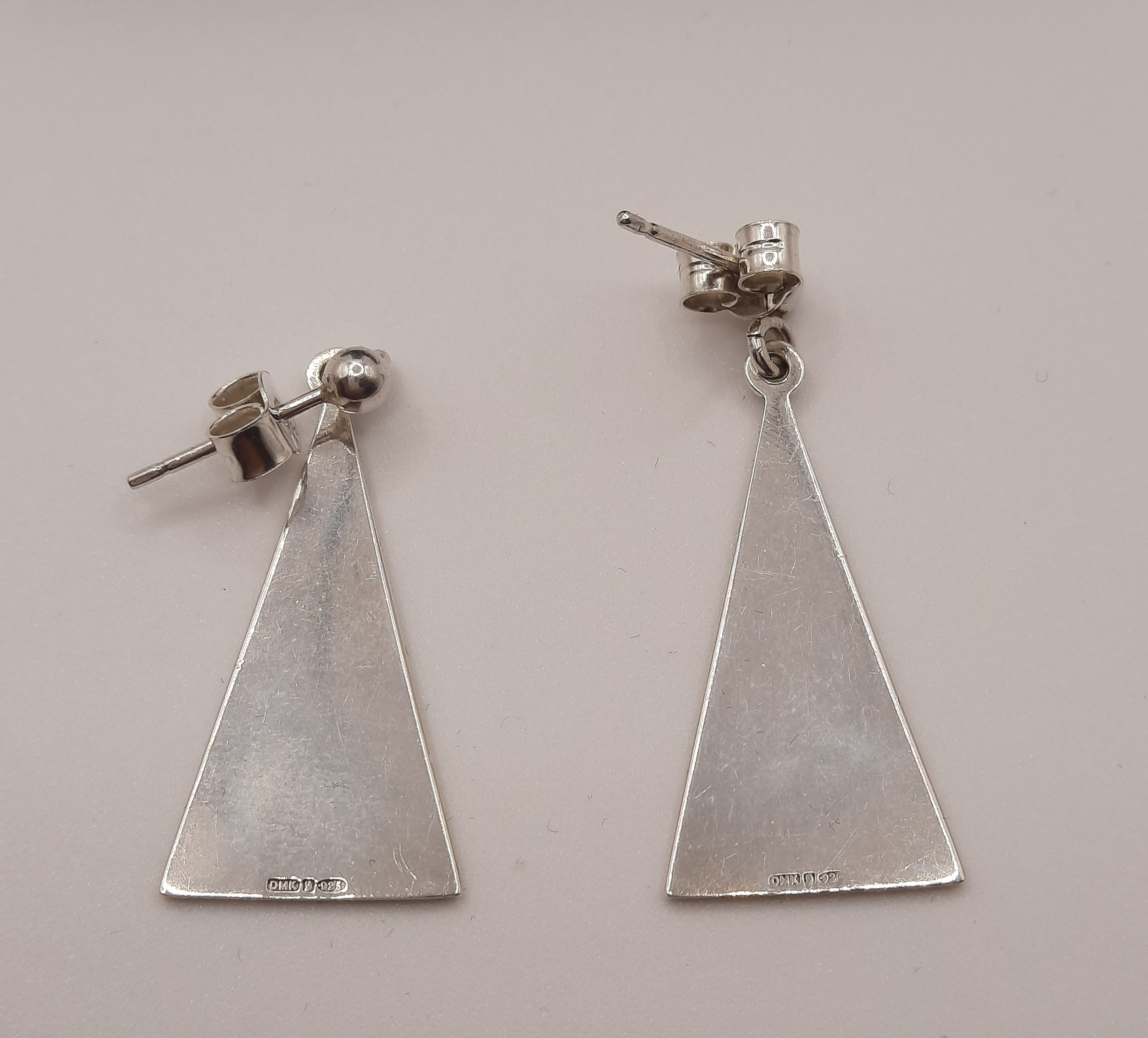 Sterling Silver Celtic Knot Drop Earrings by Declan Killen