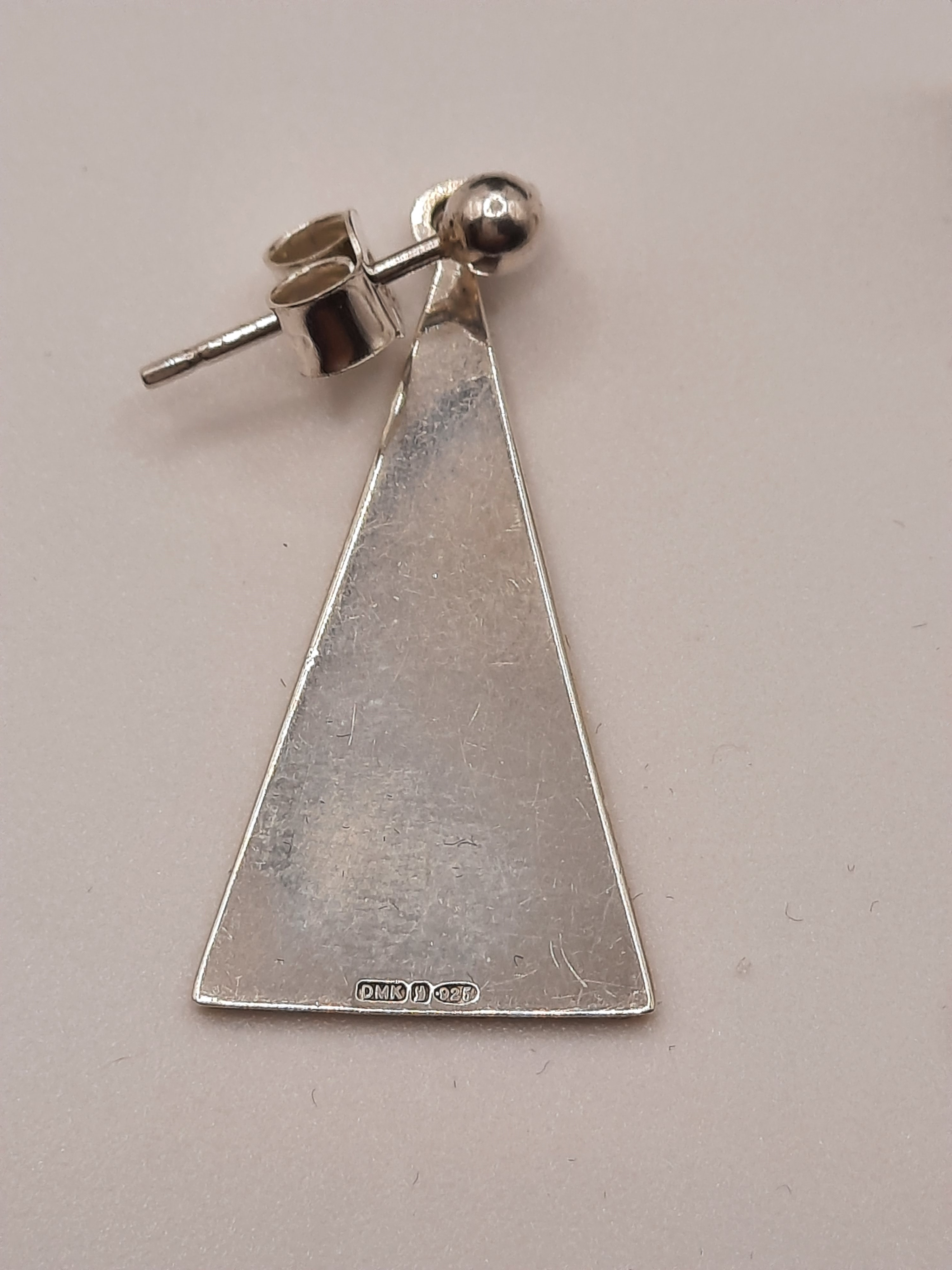 Sterling Silver Celtic Knot Drop Earrings by Declan Killen