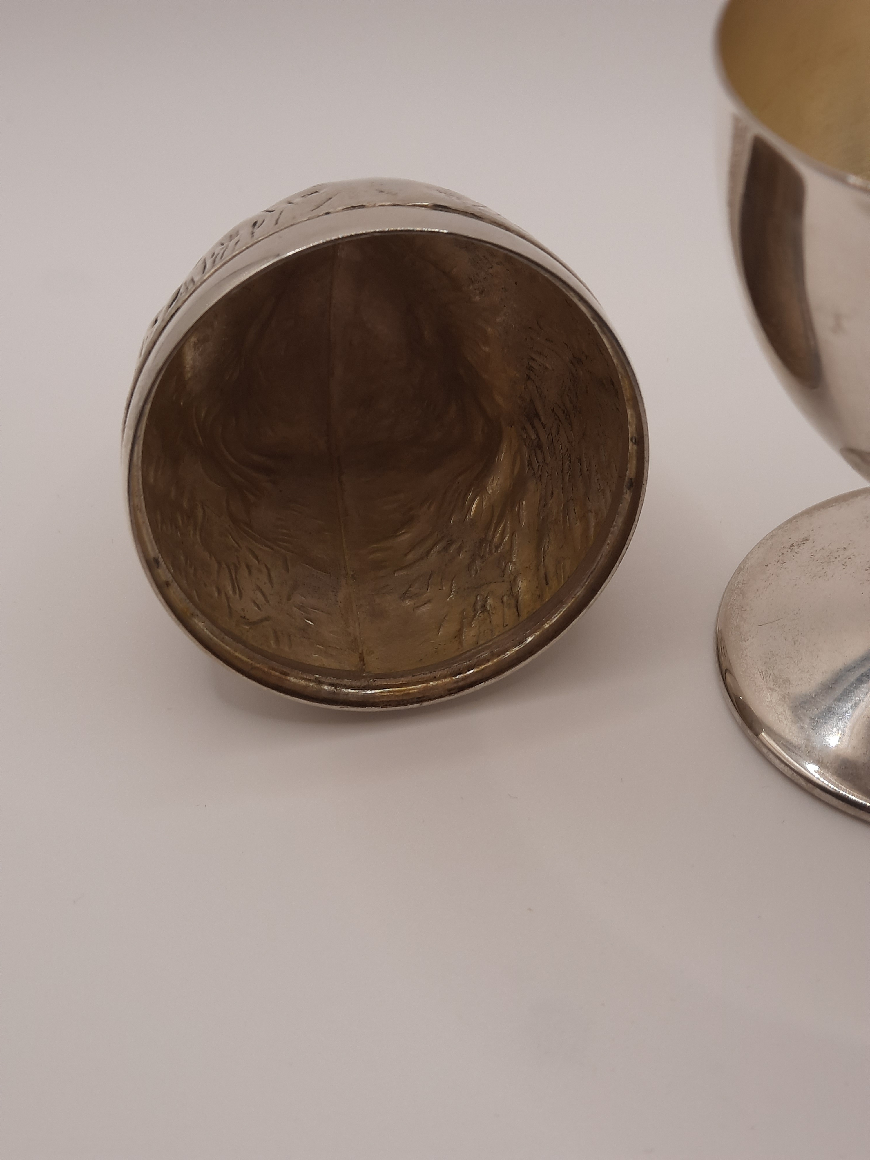 Unusual Vintage Egg Cup with Chick Design Cover