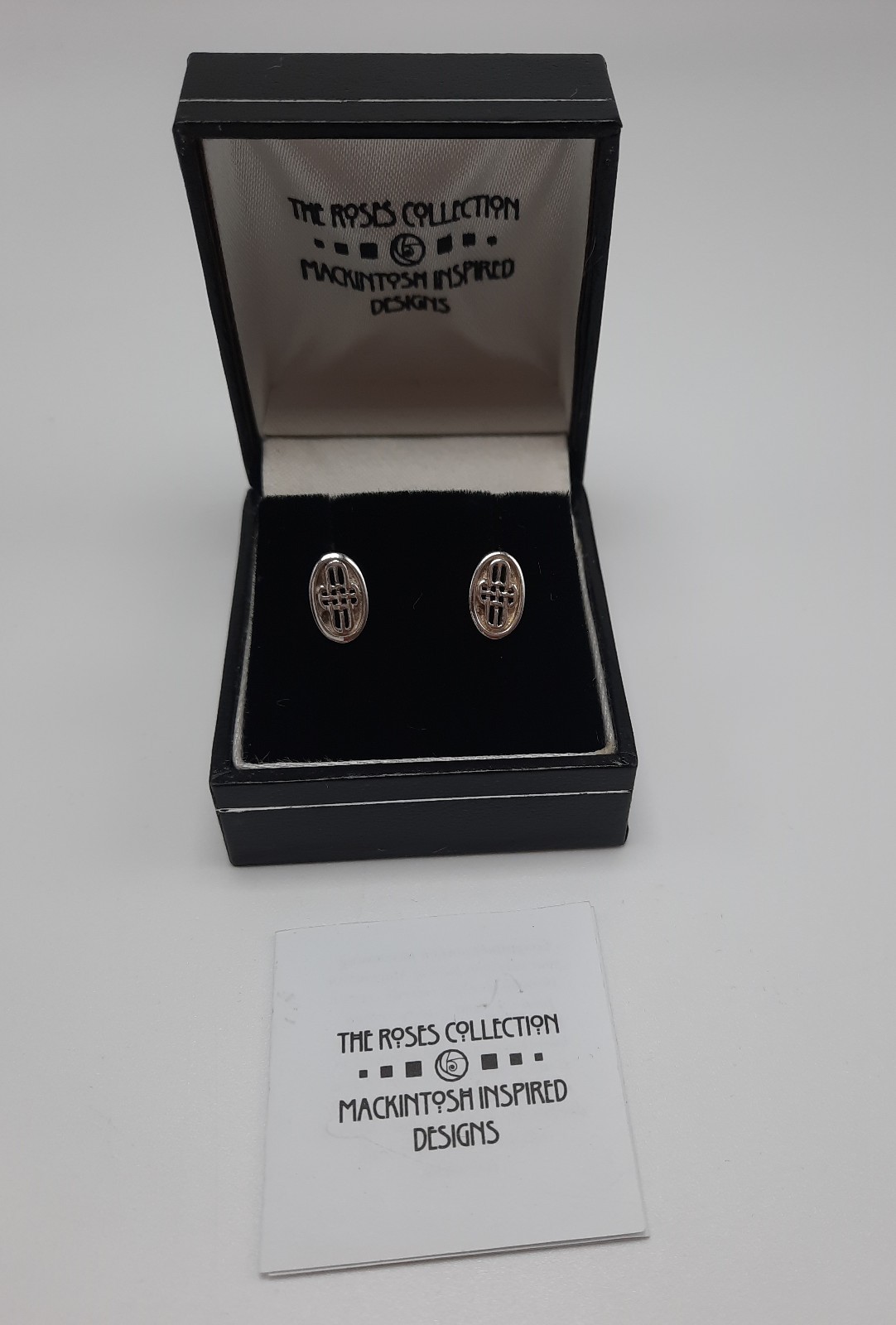 Sterling Silver Stud Earrings from the Roses Collection - Rennie Mackintosh