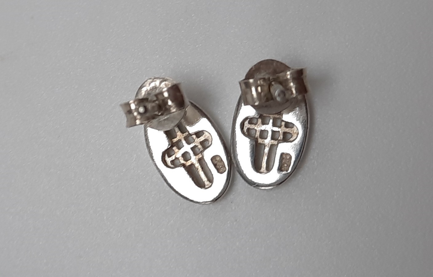 Sterling Silver Stud Earrings from the Roses Collection - Rennie Mackintosh