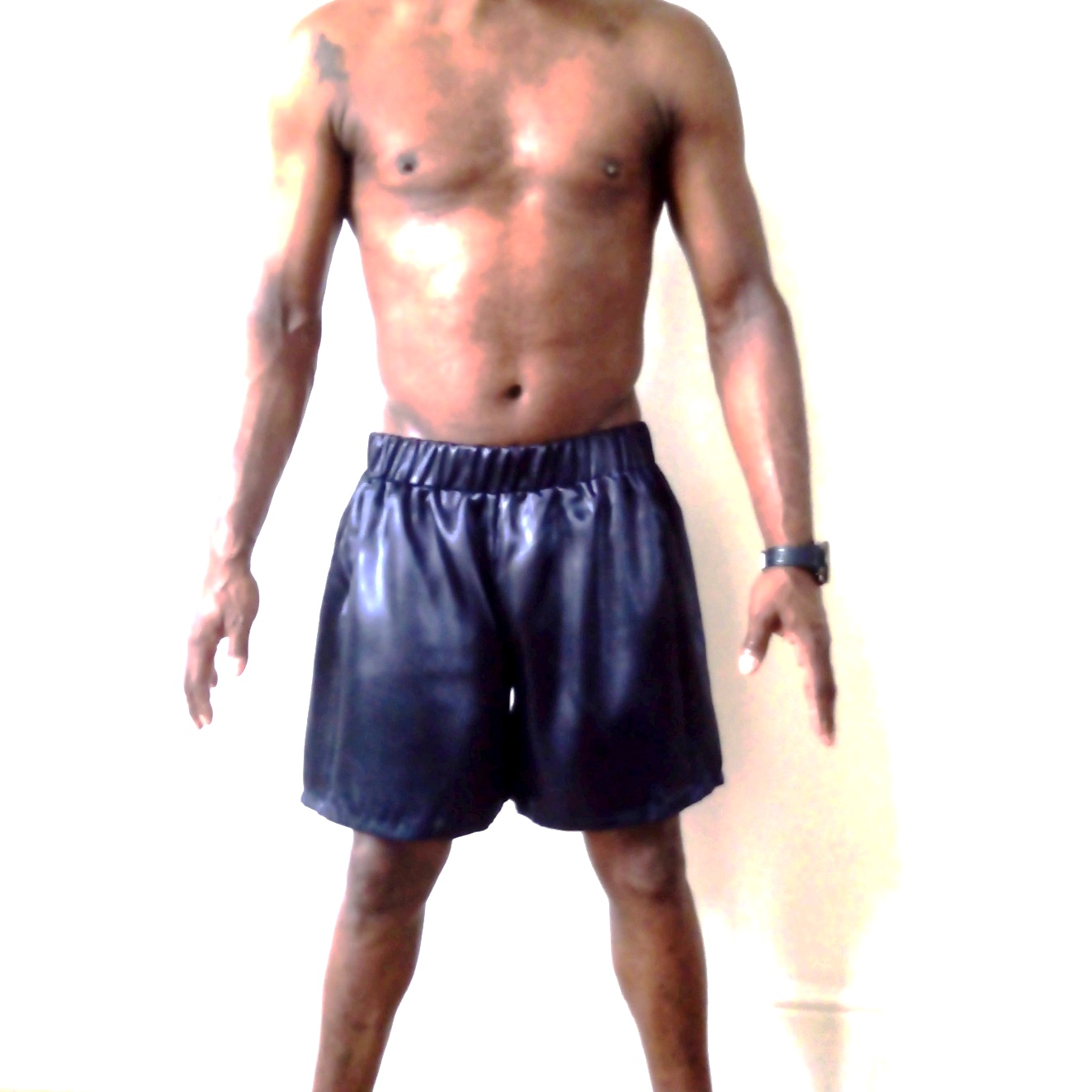 Navy blue shorter version boxer shorts