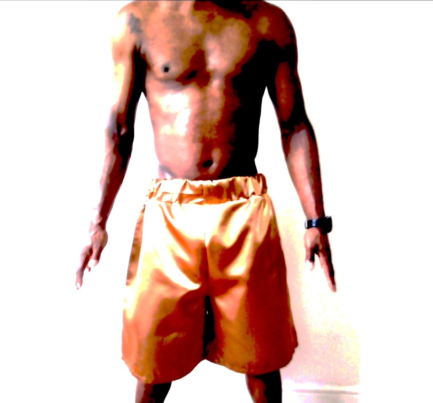 Mens gold boxer shorts