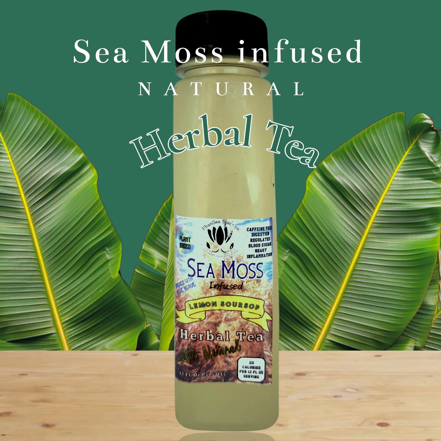 Lemon Soursop Sea Moss Herbal Tea/ Tonic 12oz