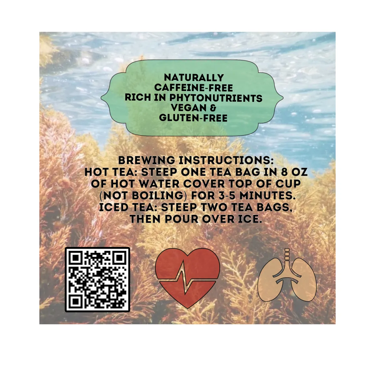 Dry herbal tea bags individually wrapped