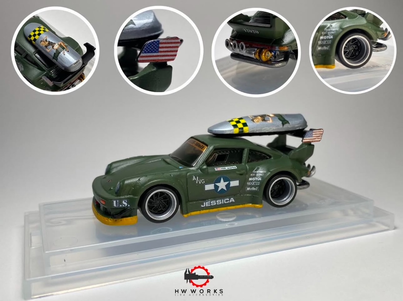 Set of 2 - RWB Roof Pod/Wing