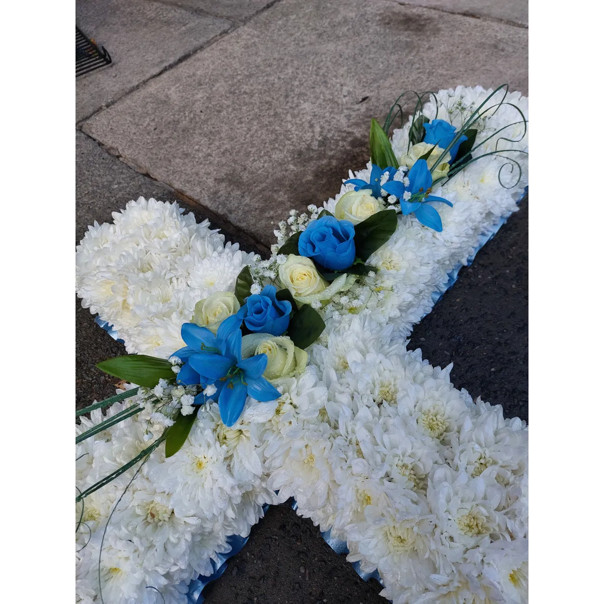Cross funeral tribute
