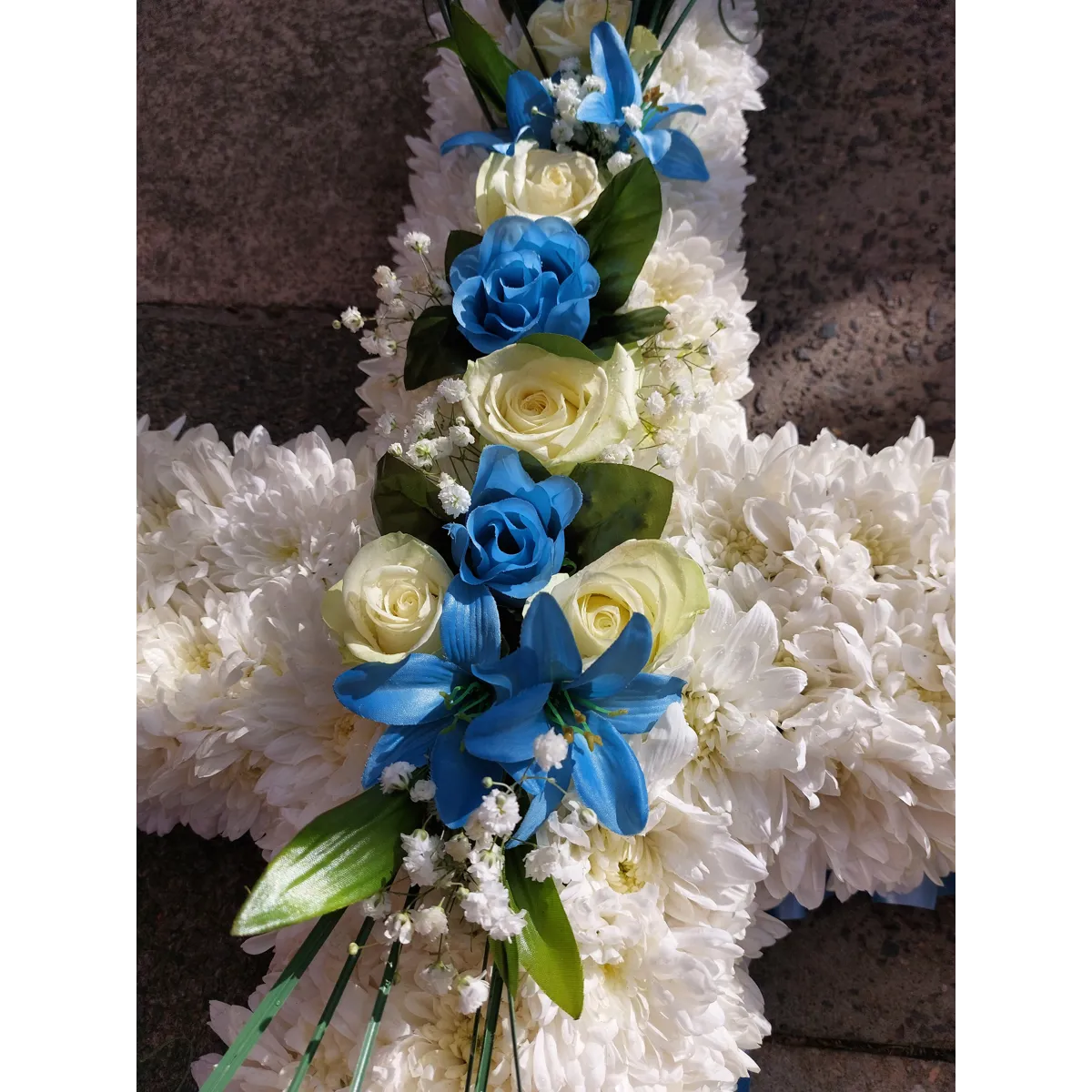 Cross funeral tribute