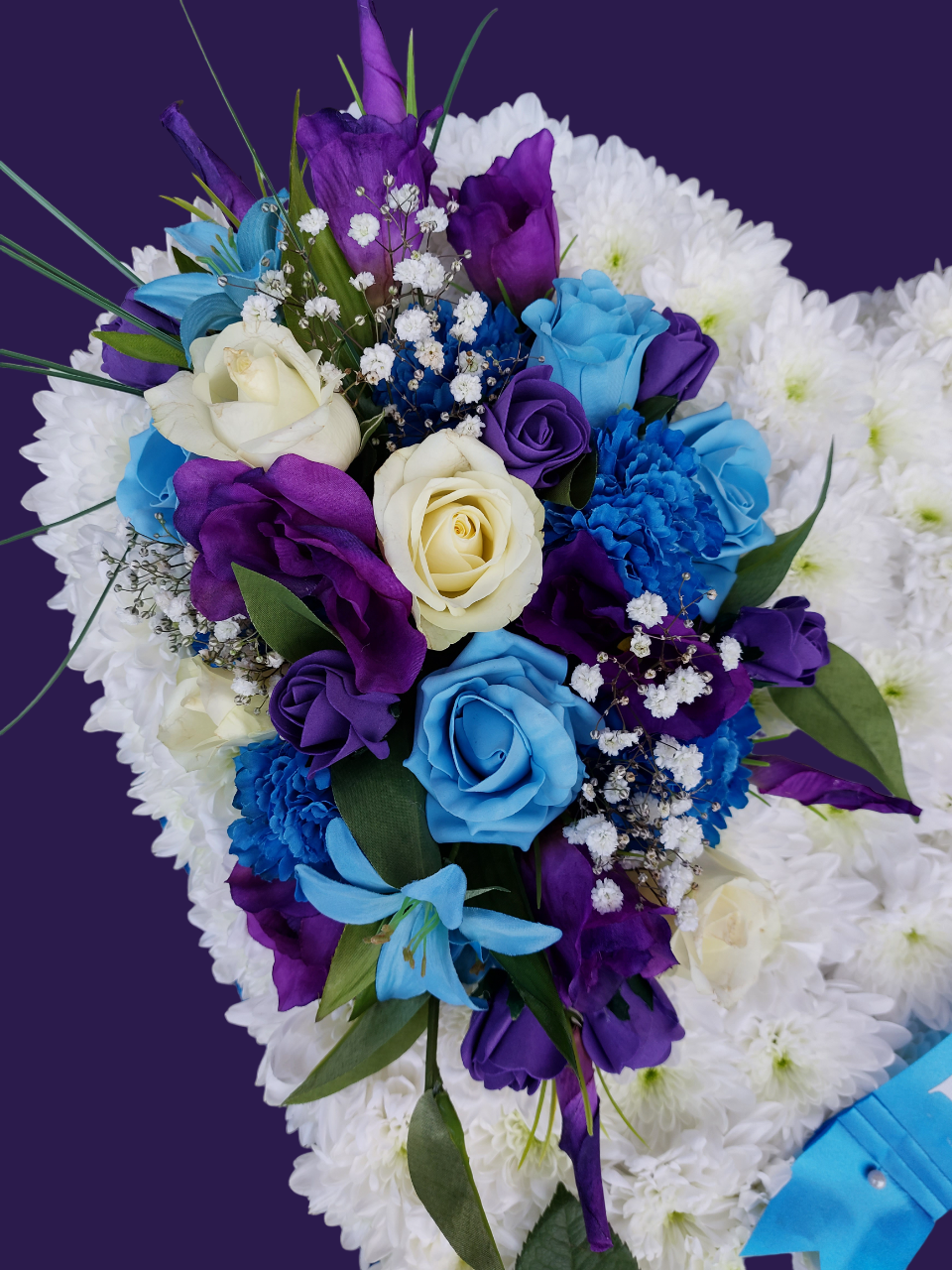 Full heart flower tribute