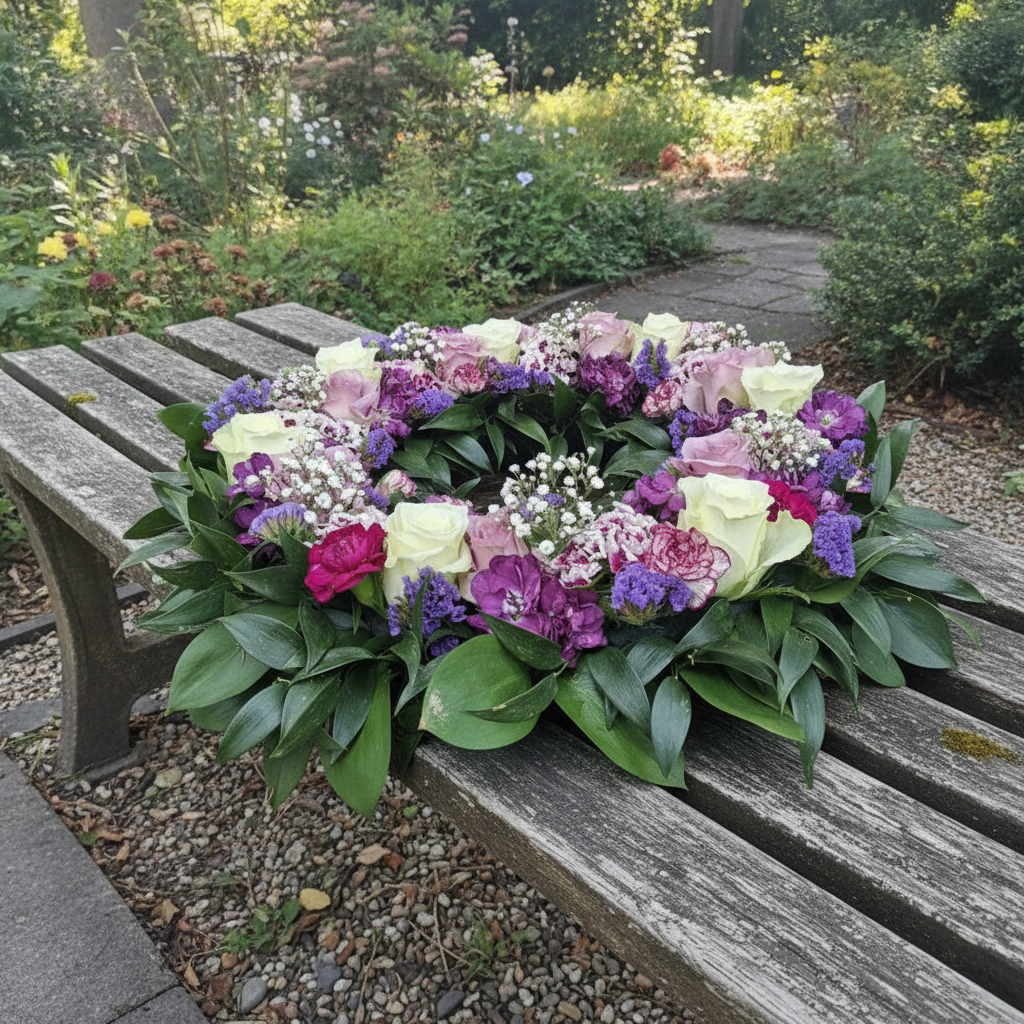 Round open wreath