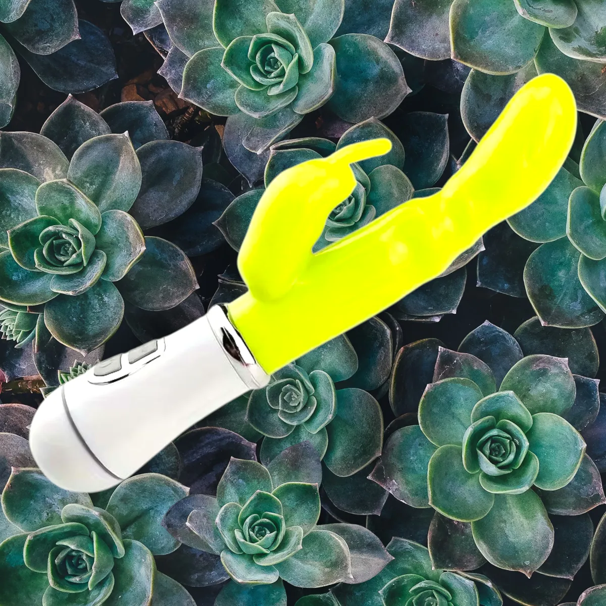 1pc Rabbit-Shaped Dual-Head Vibration Massage Wand