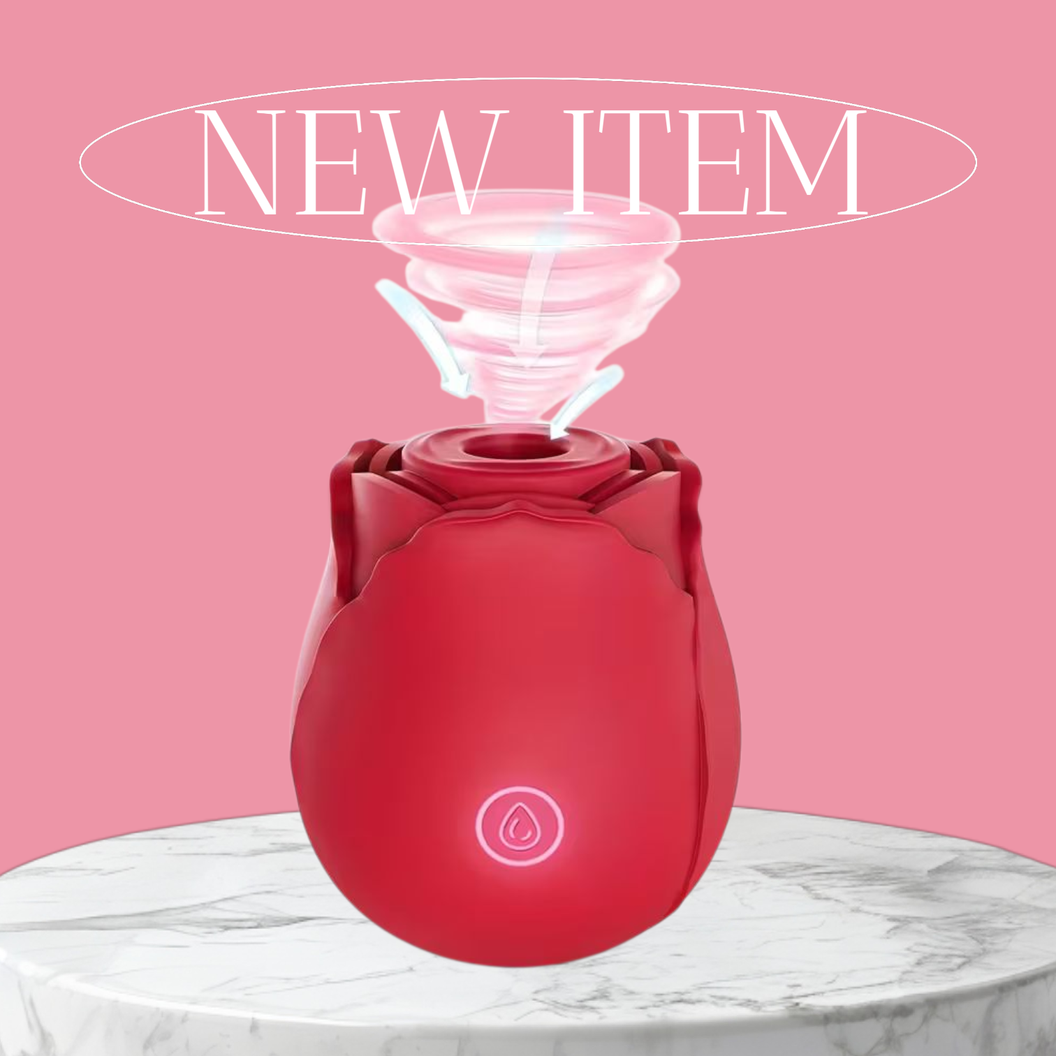 Sucking Rose Vibrator - Adult with 10 Sucking & Vibrator Modes for Women