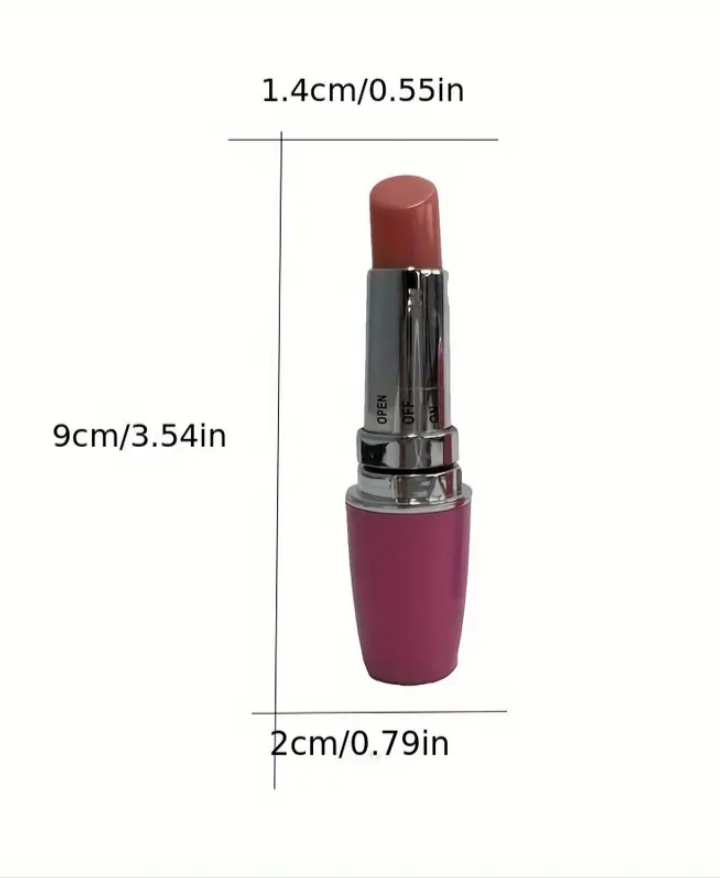 1pc Realistic Female Lipstick-Shaped AV Vibrator-Powered Adult Toy for Clit