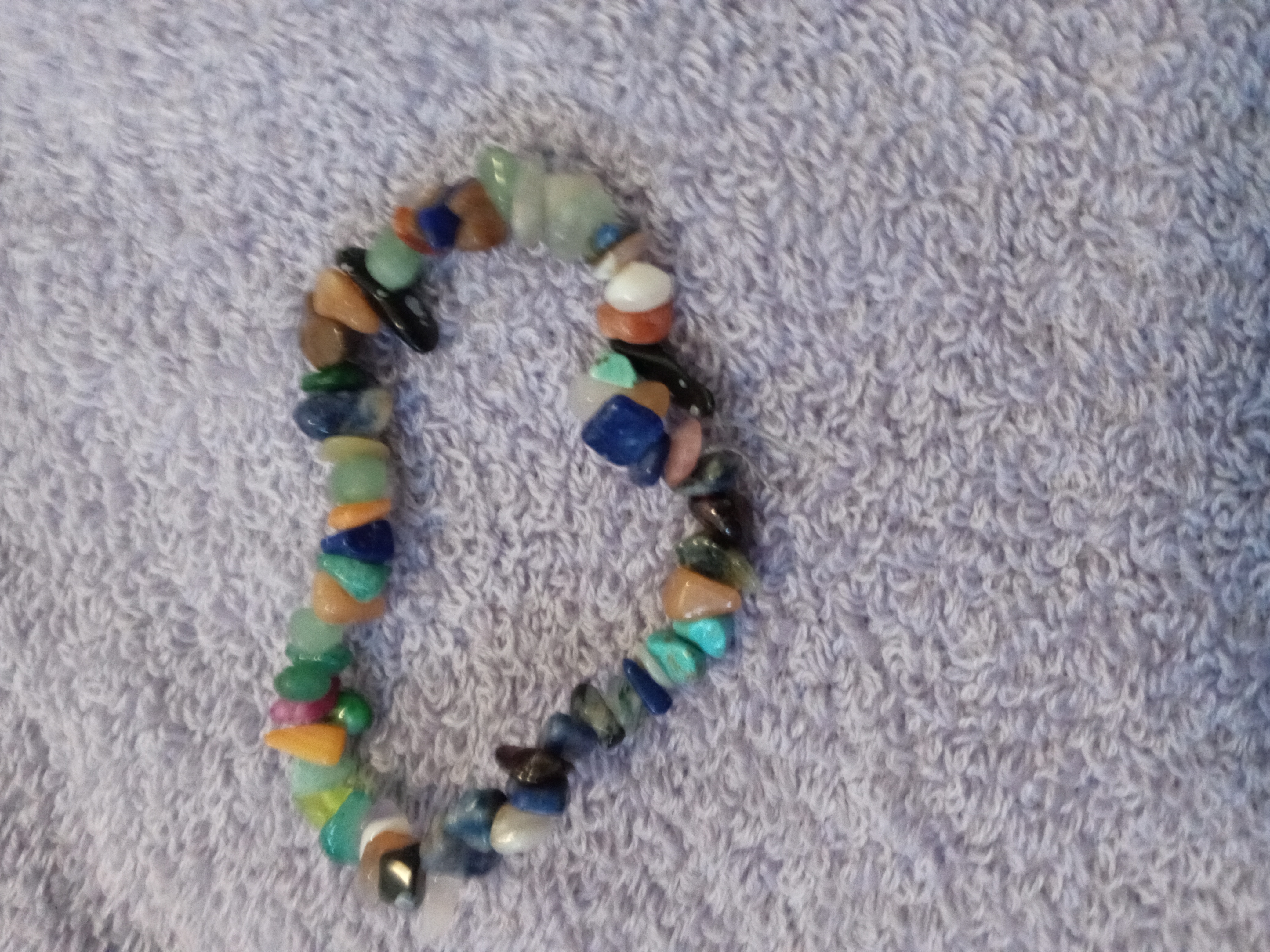 Gemstone chip bracelets