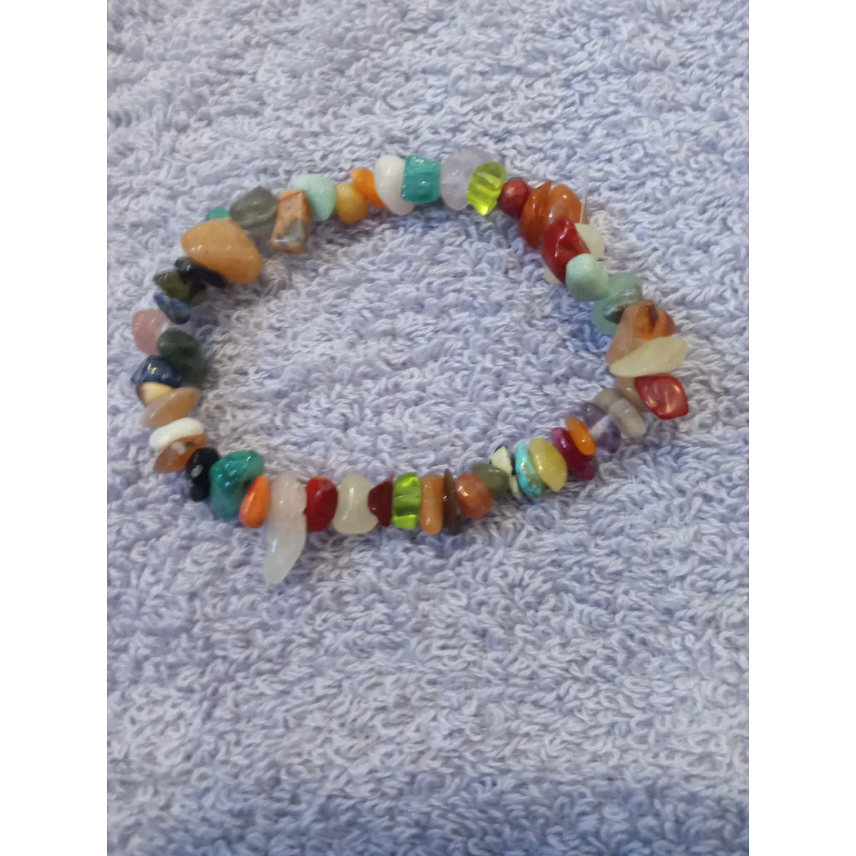 Gemstone chip bracelets