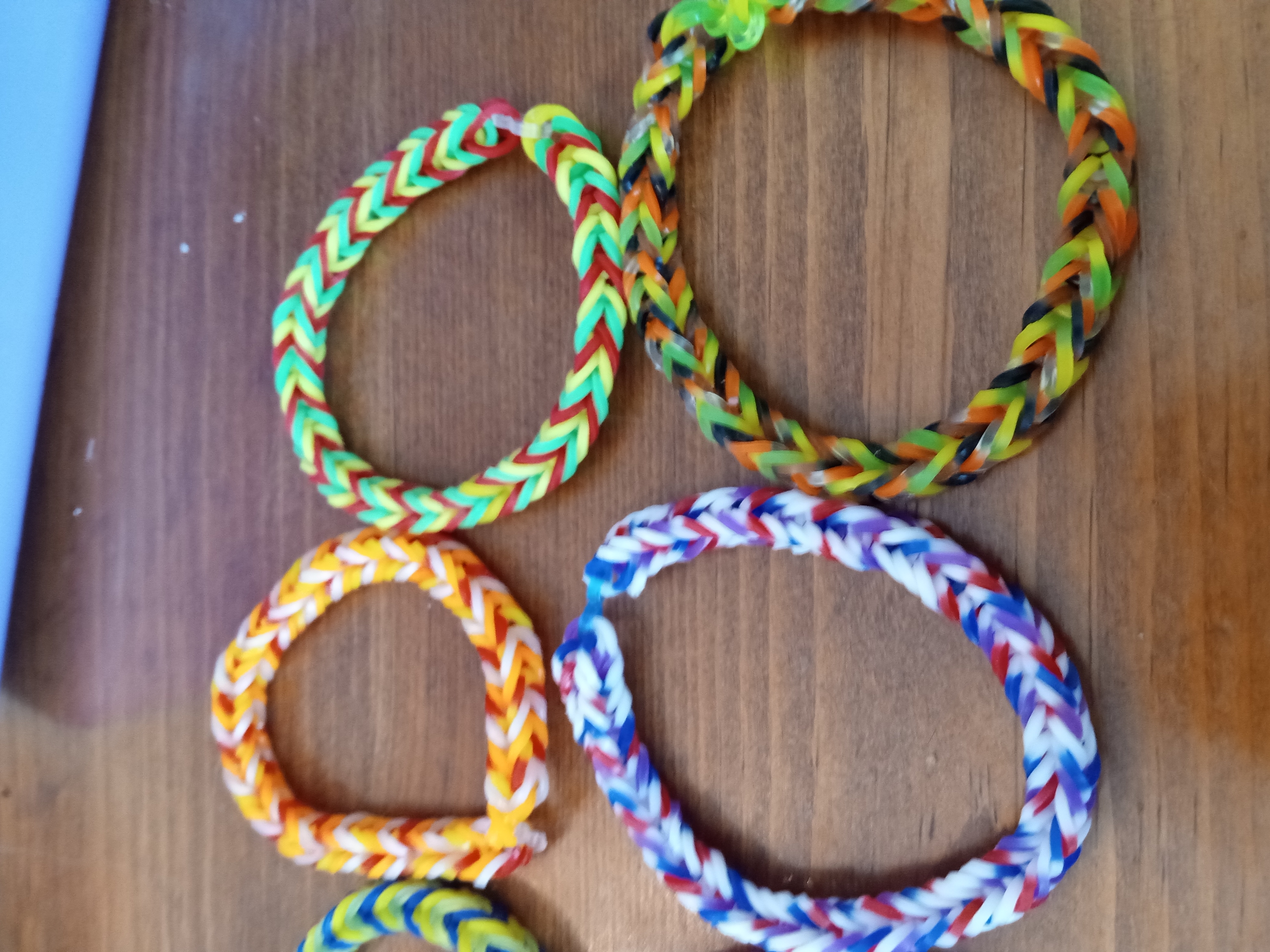 Loom band bracelets