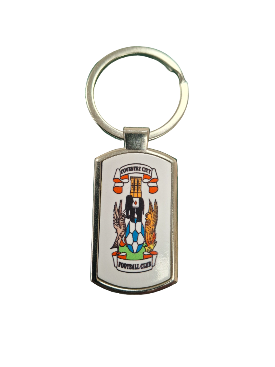 Chrome Metal Keyring Coventry