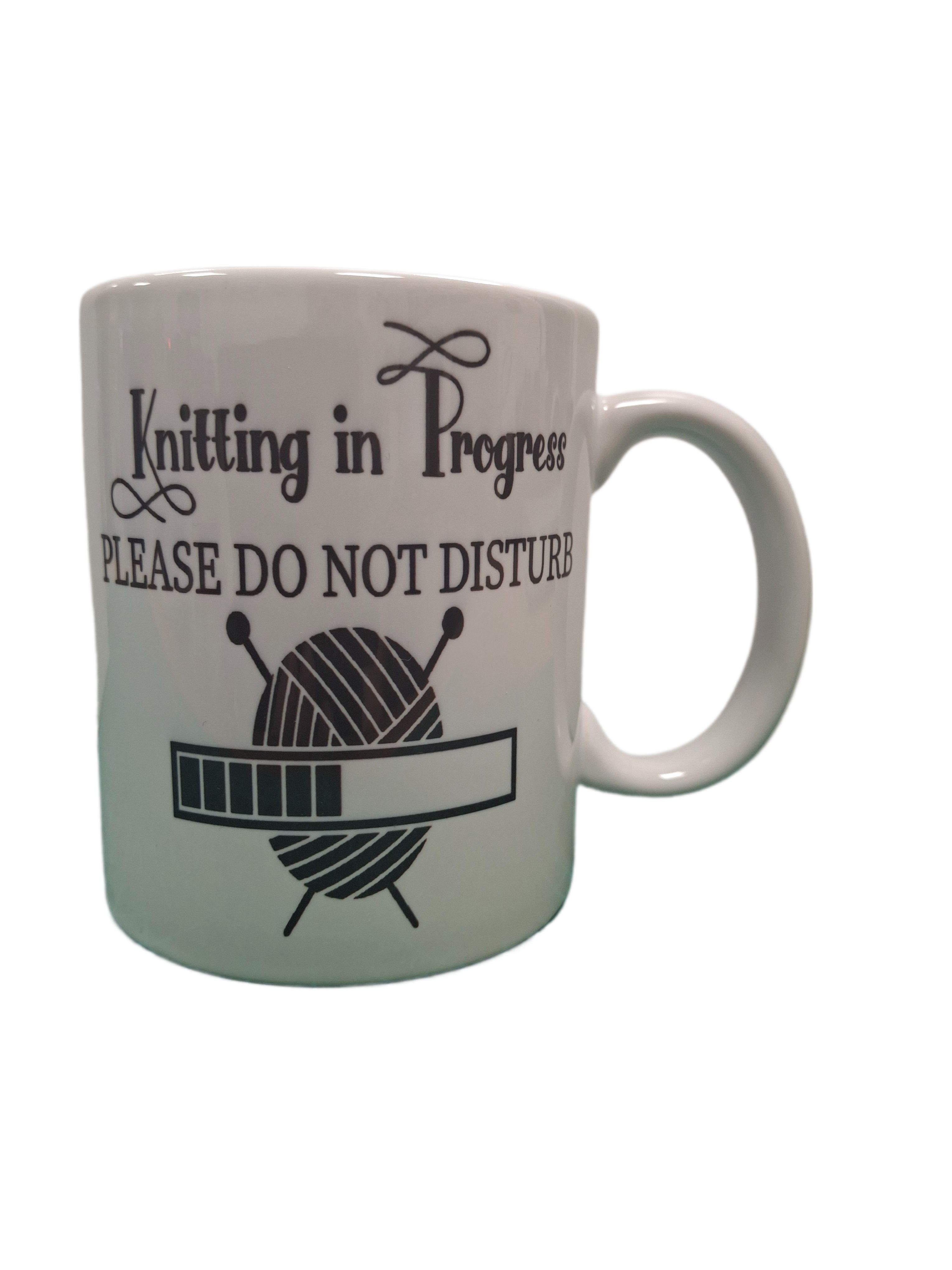 Custom Printed Knitting In Progress 11oz Ceramic Coffee Mug/Tea Cup