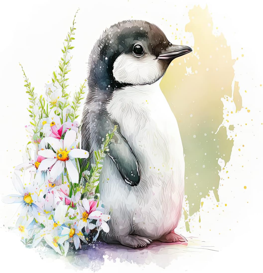 Set of 6 Penguin Square MDF Coaster - Set-10