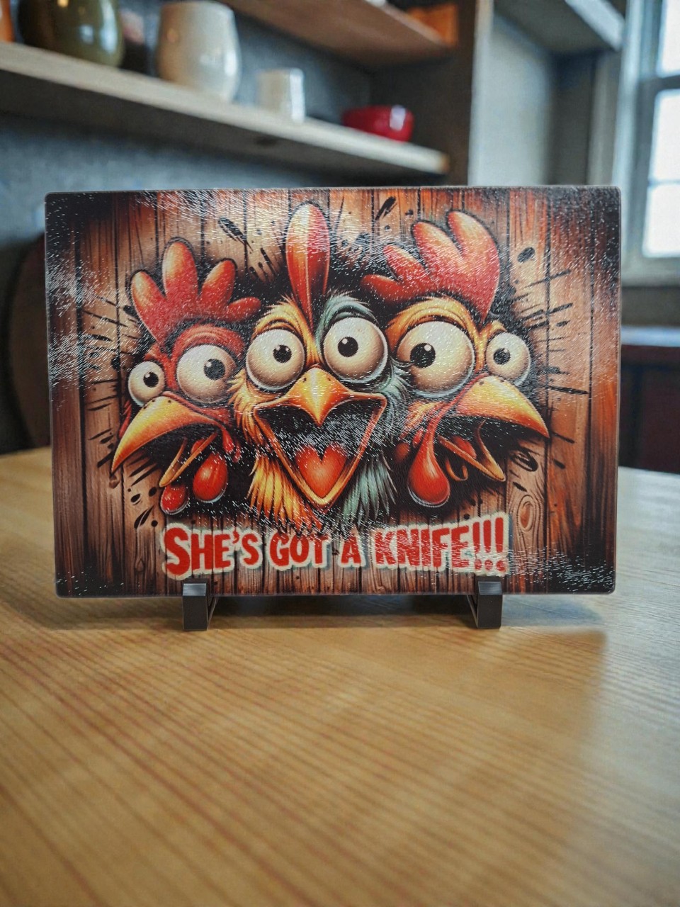 Textured Toughened Glass A4 Chopping Board