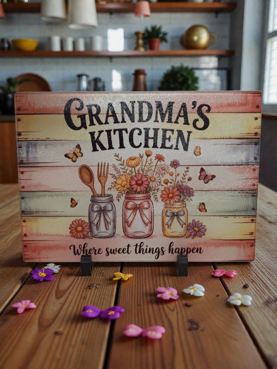 Textured Toughened Glass A4 Chopping Board