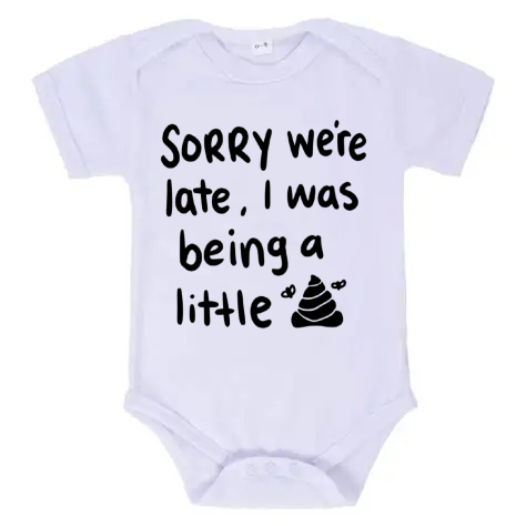 Funny Novelty White Babygro available in 4 sizes
