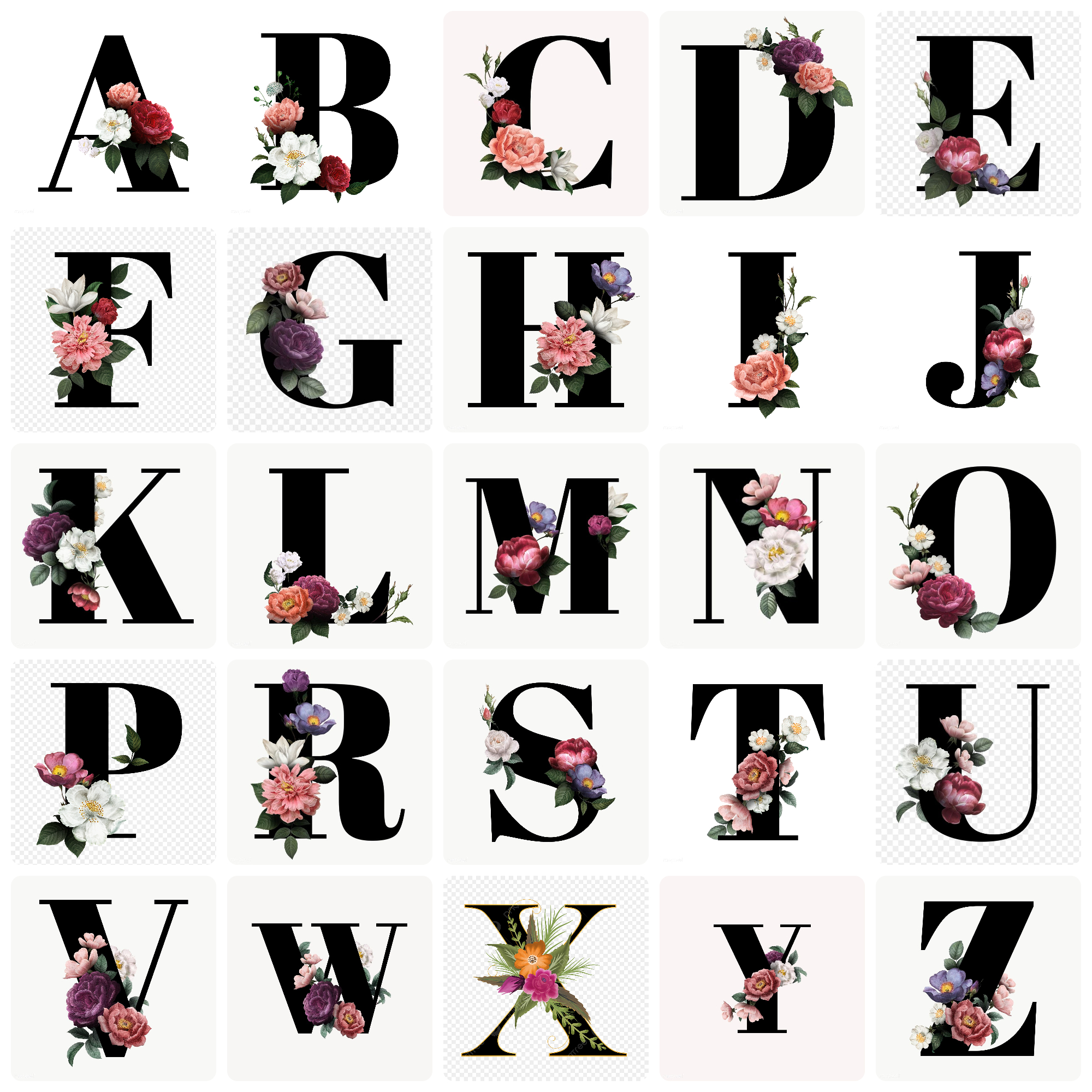 Custom Printed Flower Letter and Name 11oz Ceramic Coffee Mug/Tea Cup