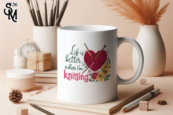 Custom Printed Life is Better 11oz Ceramic Coffee Mug/Tea Cup