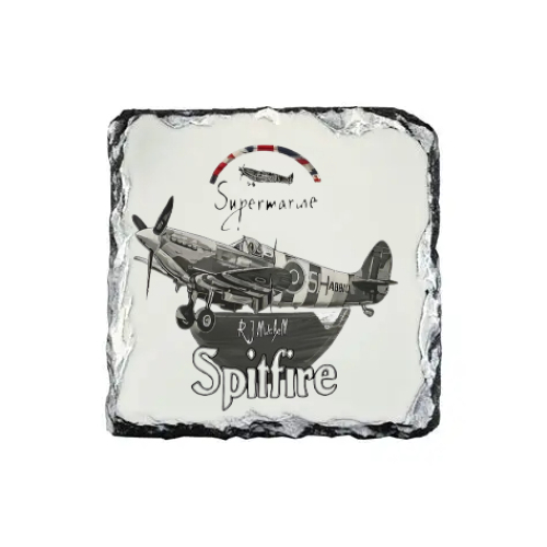 Spitfire Rock Square Slate Coaster - Sl-04