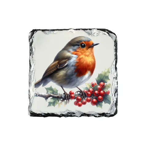 Robin Rock Square Slate Coaster - Sl-01