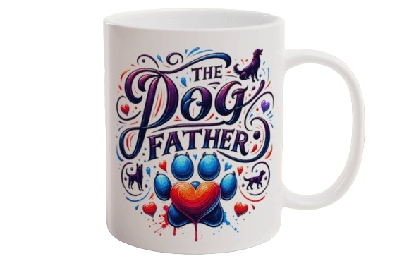 Custom Printed Dog Father 11oz Ceramic Coffee Mug/Tea Cup