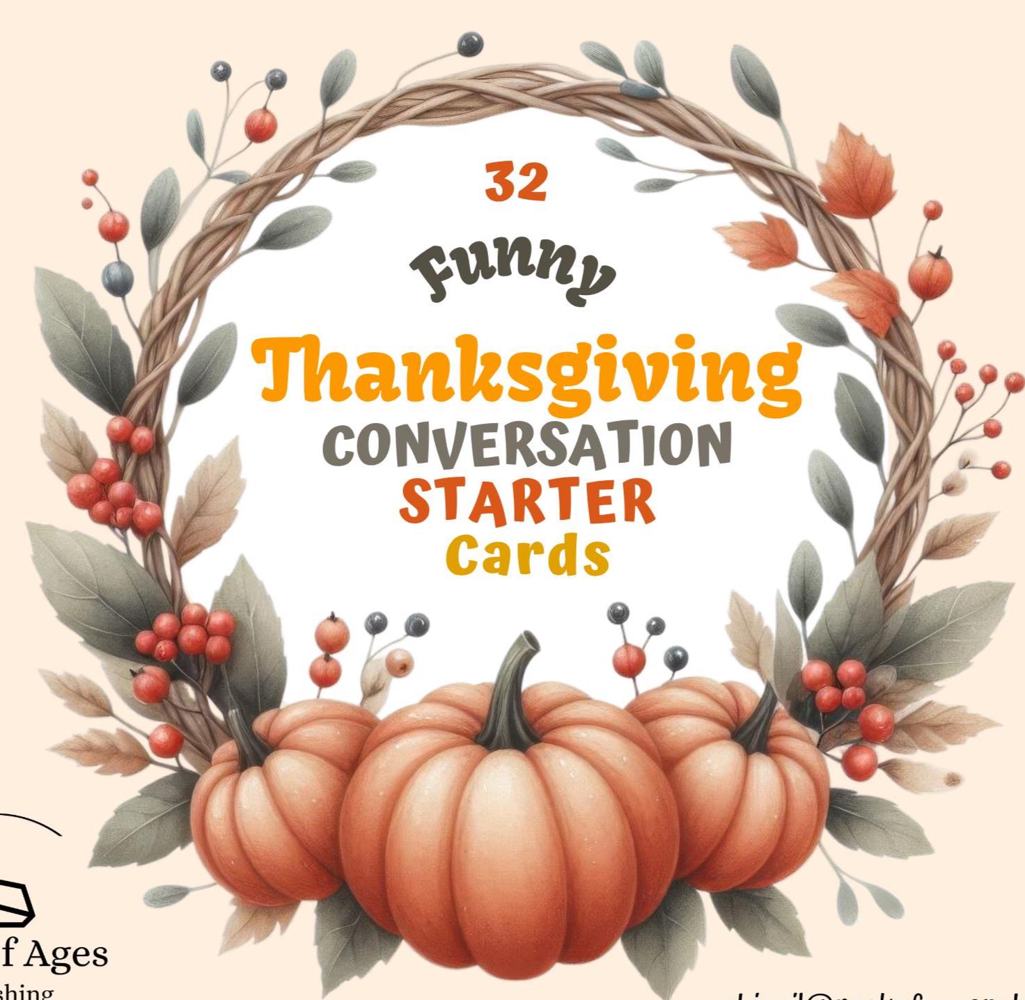 Funny Thanksgiving Conversation Starters - thanksgiving activities for children