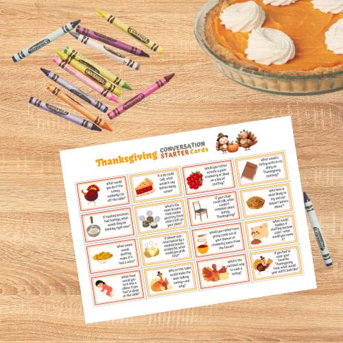 Funny Thanksgiving Conversation Starters - thanksgiving activities for children