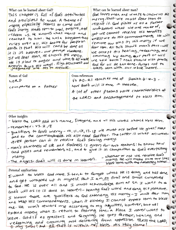Bible Passage Study Book
