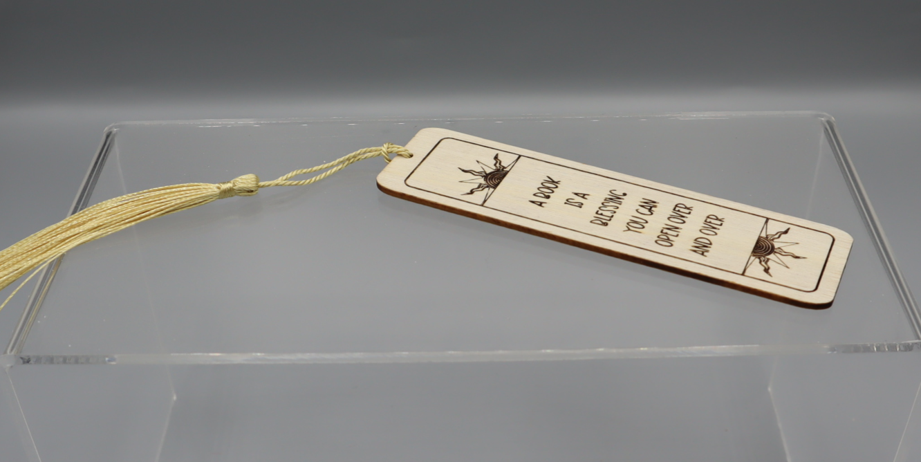 Laser engraved Book Mark 4