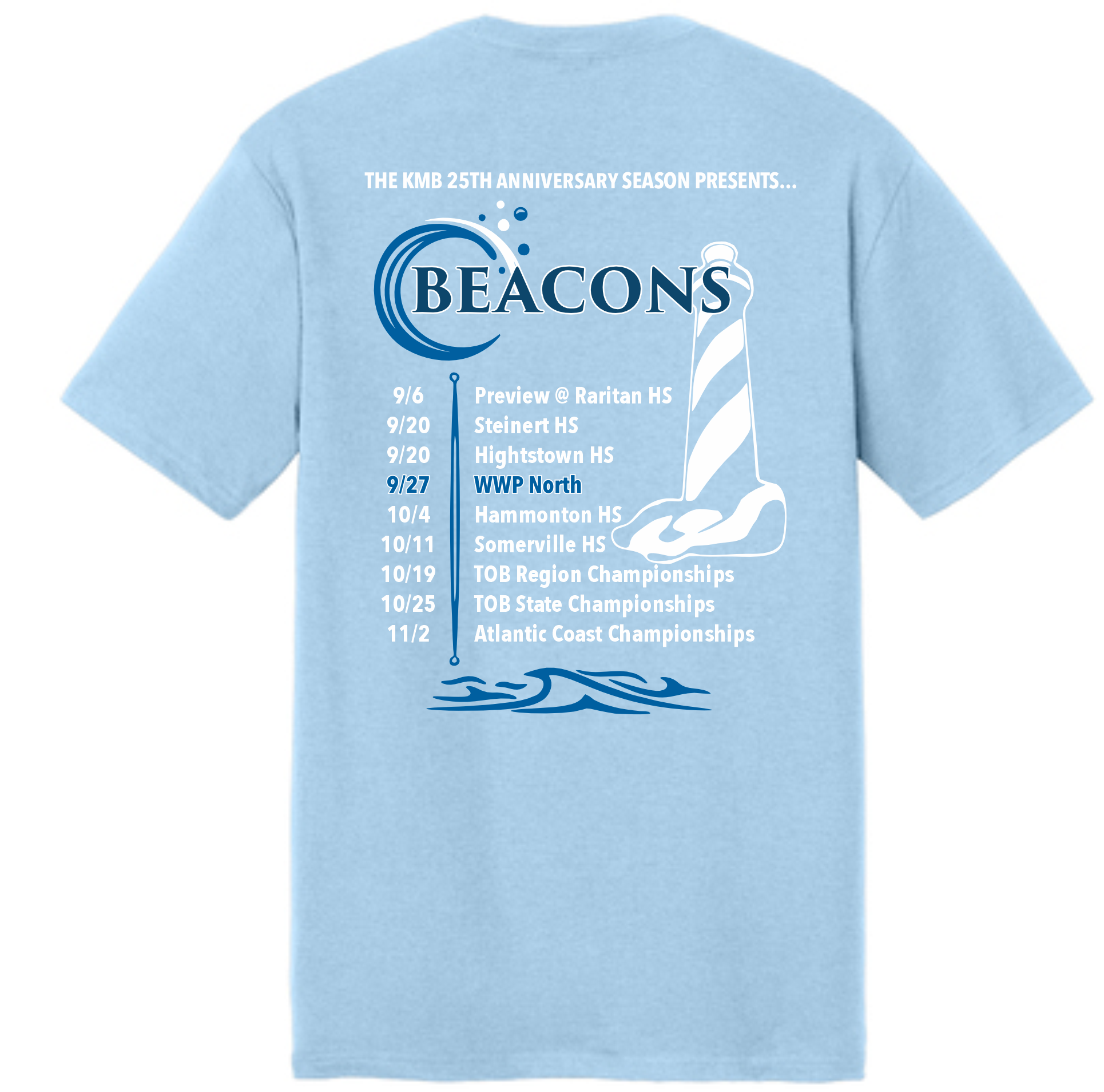 Beacons Ice Blue Tri Blend Tee