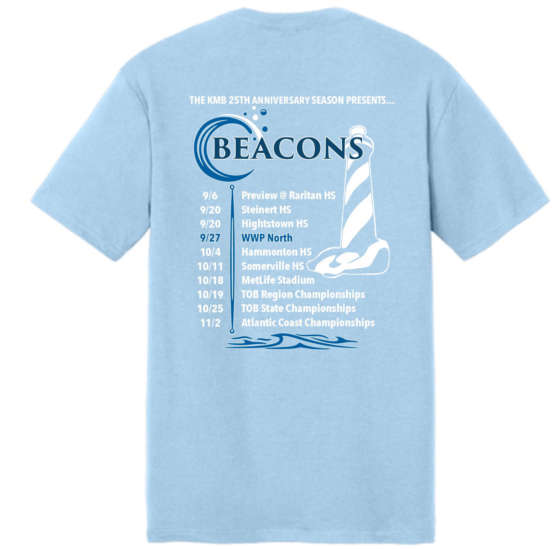 Beacons Ice Blue Tri Blend Tee
