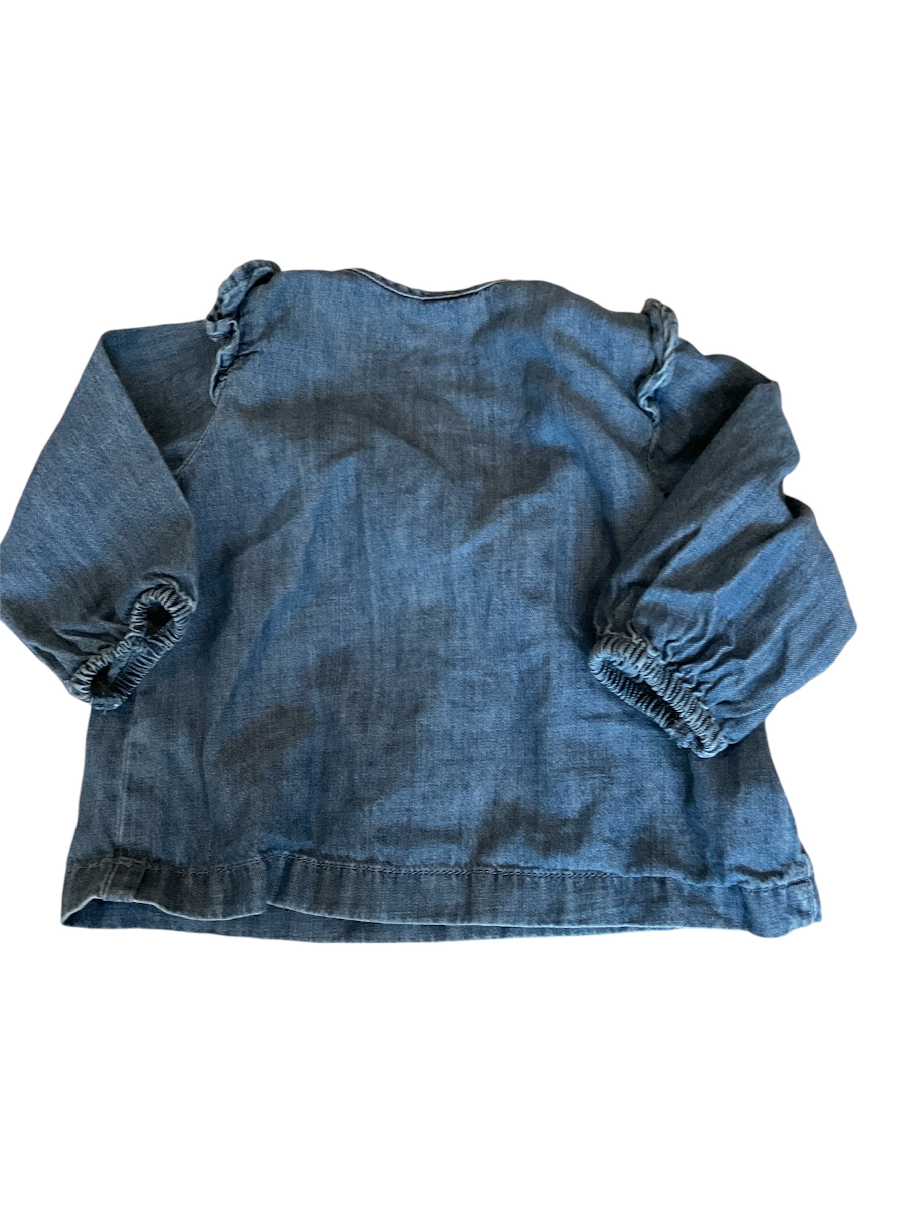 H&M baby girl frilled top 4-6 months